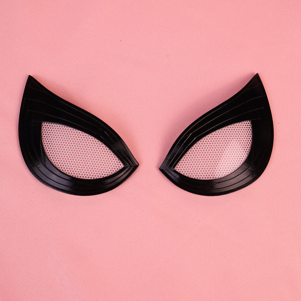Bespoke Layered Black Lens Spider Mask: PVC Faceshell, Custom Helmet