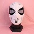 Bespoke Layered Black Lens Spider Mask: PVC Faceshell, Custom Helmet