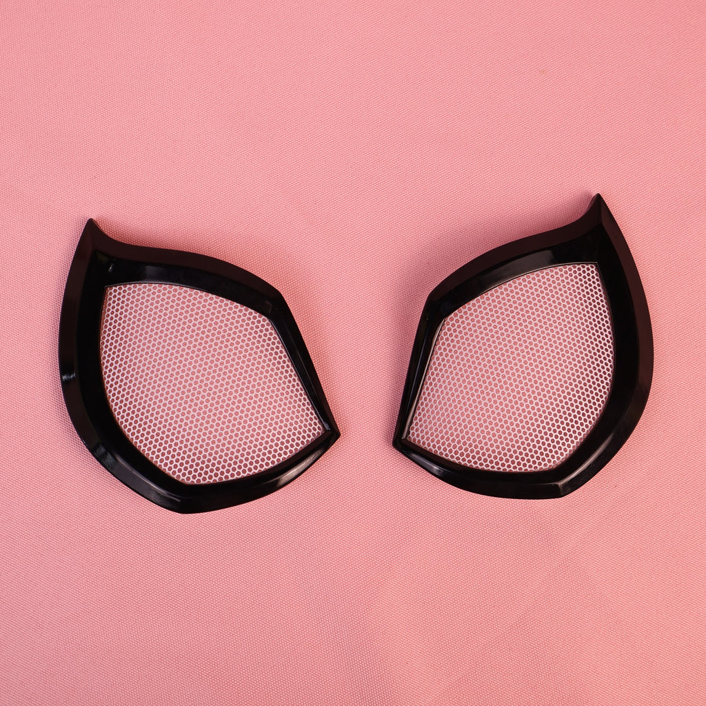 Bespoke Layered Black Lens Spider Mask: PVC Faceshell, Custom Helmet