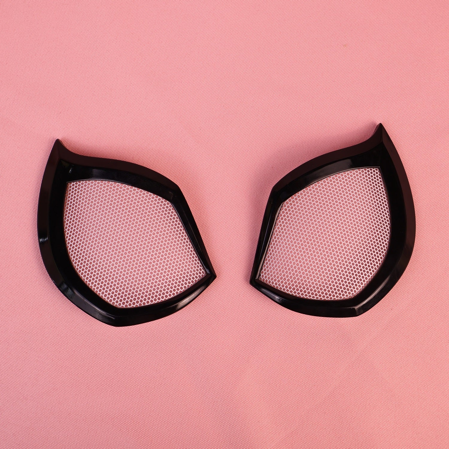Bespoke Layered Black Lens Spider Mask: PVC Faceshell, Custom Helmet