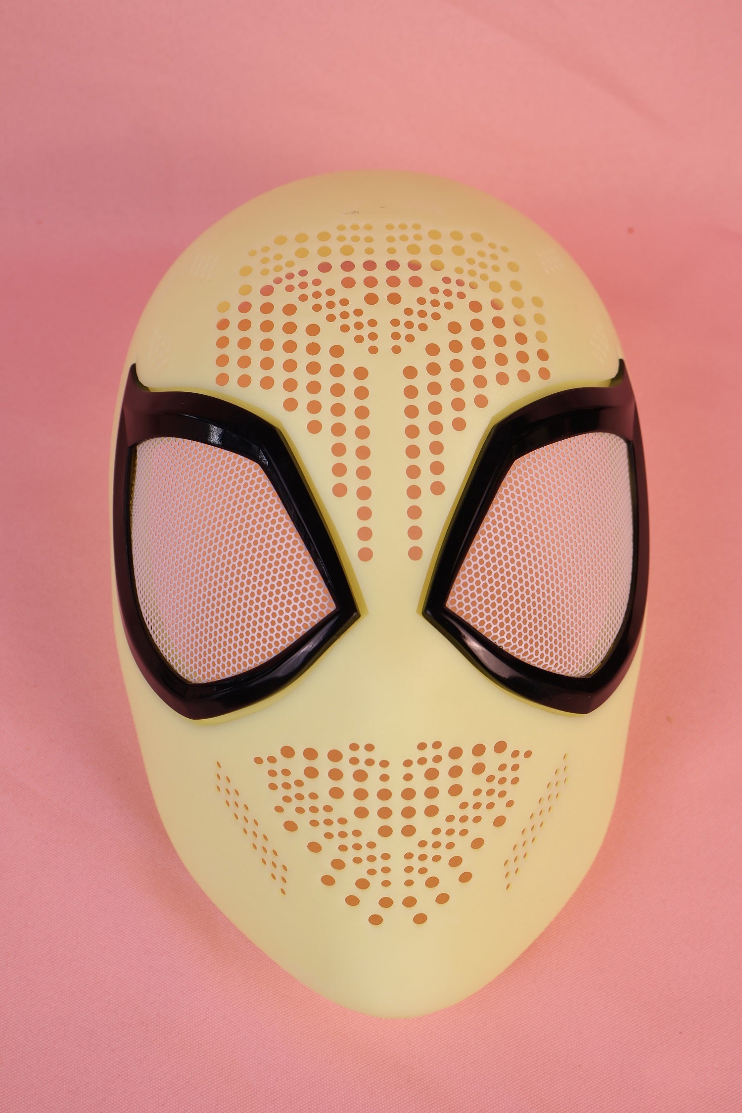 Bespoke Layered Black Lens Spider Mask: PVC Faceshell, Custom Helmet