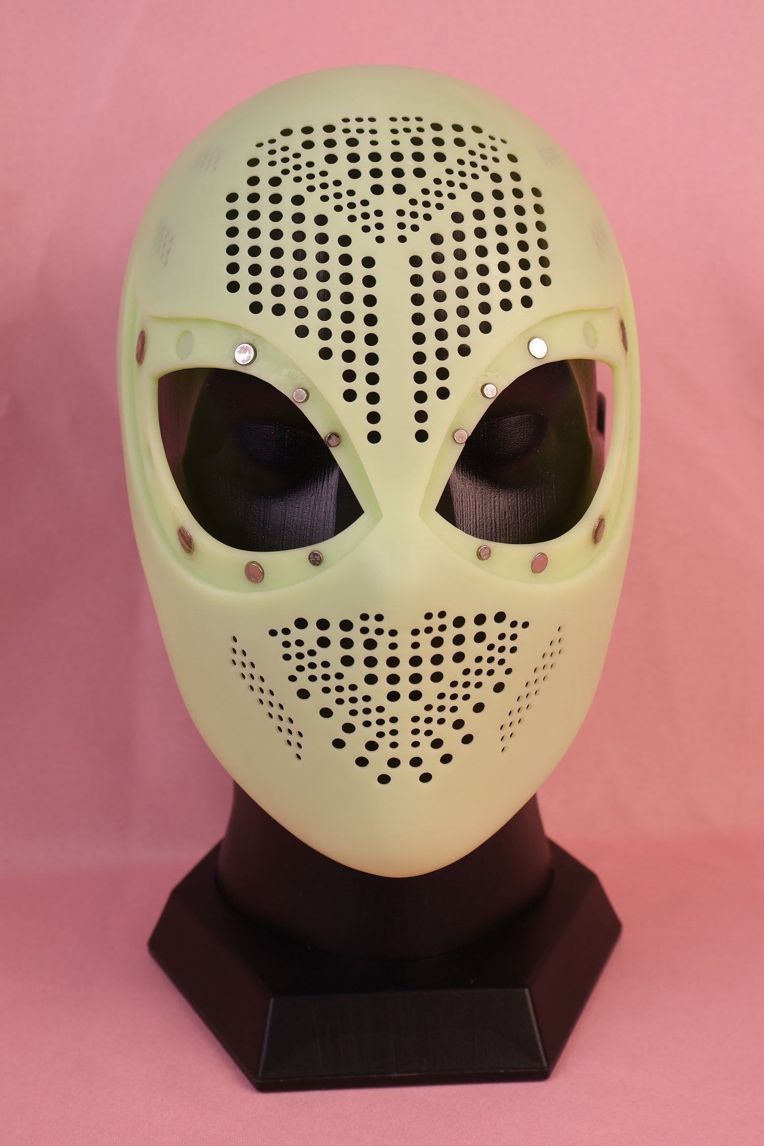 Custom High Arch Lens Spider Hood: PVC Faceshell, Personalized Mask