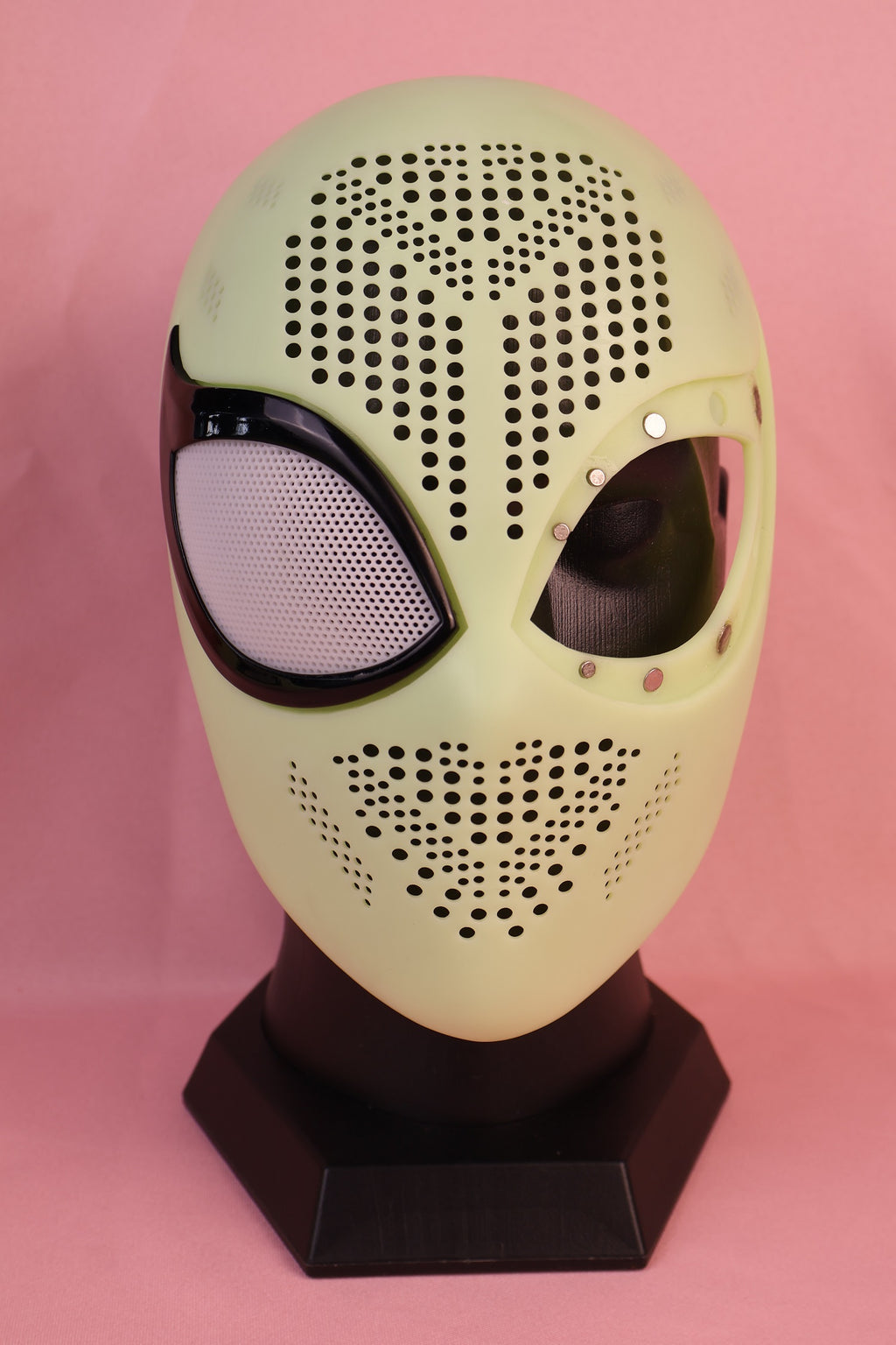 Custom High Arch Lens Spider Hood: PVC Faceshell, Personalized Mask