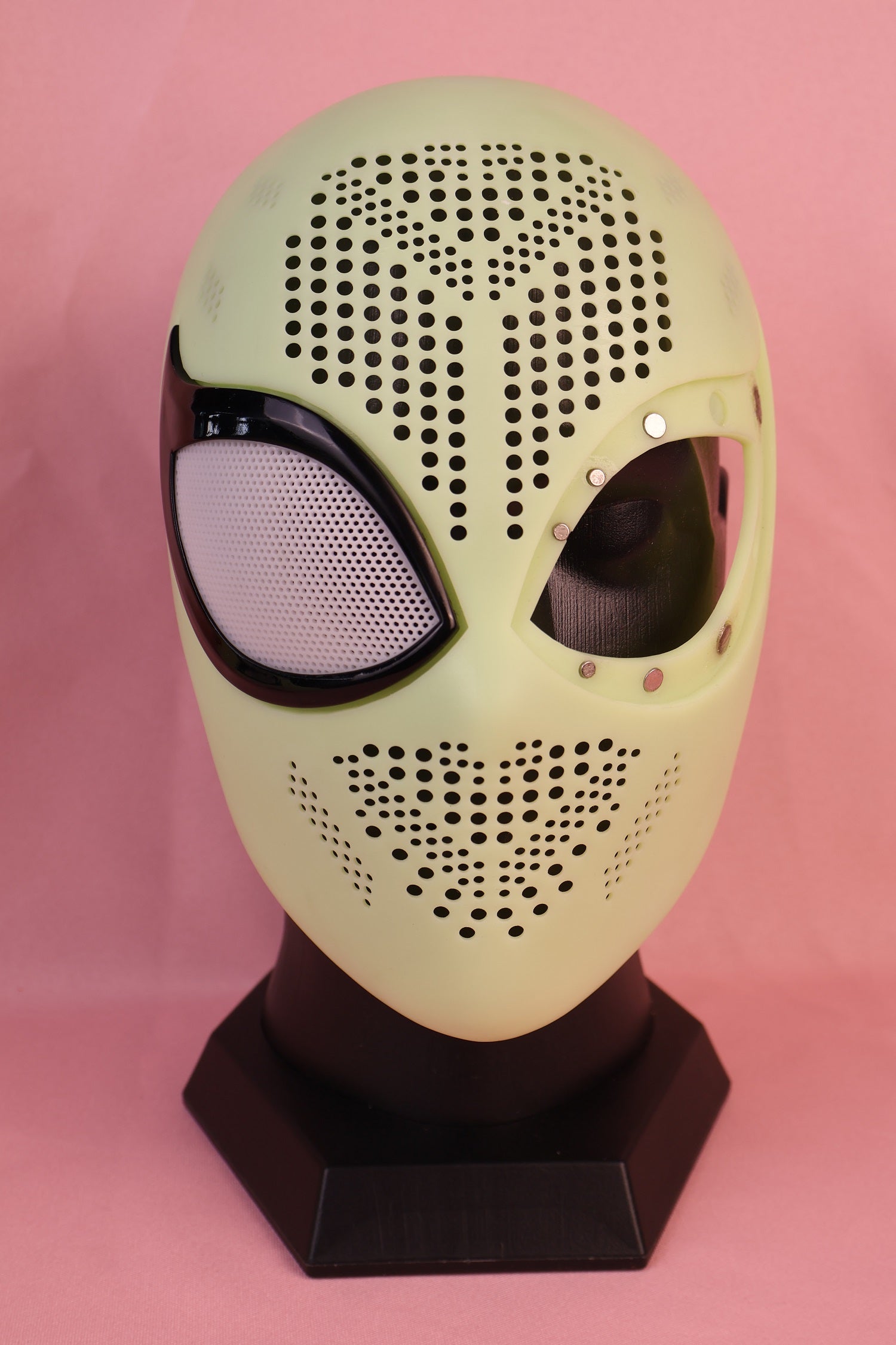 Custom High Arch Lens Spider Hood: PVC Faceshell, Personalized Mask