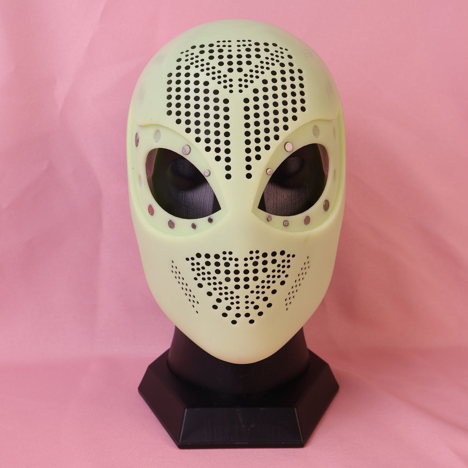 Custom Curved Blade Lens Spider Hood: PVC Faceshell, Personalized Mask