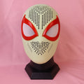 Vibrant Red Lens Spider Mask: PVC Faceshell, Custom Personalized Hood