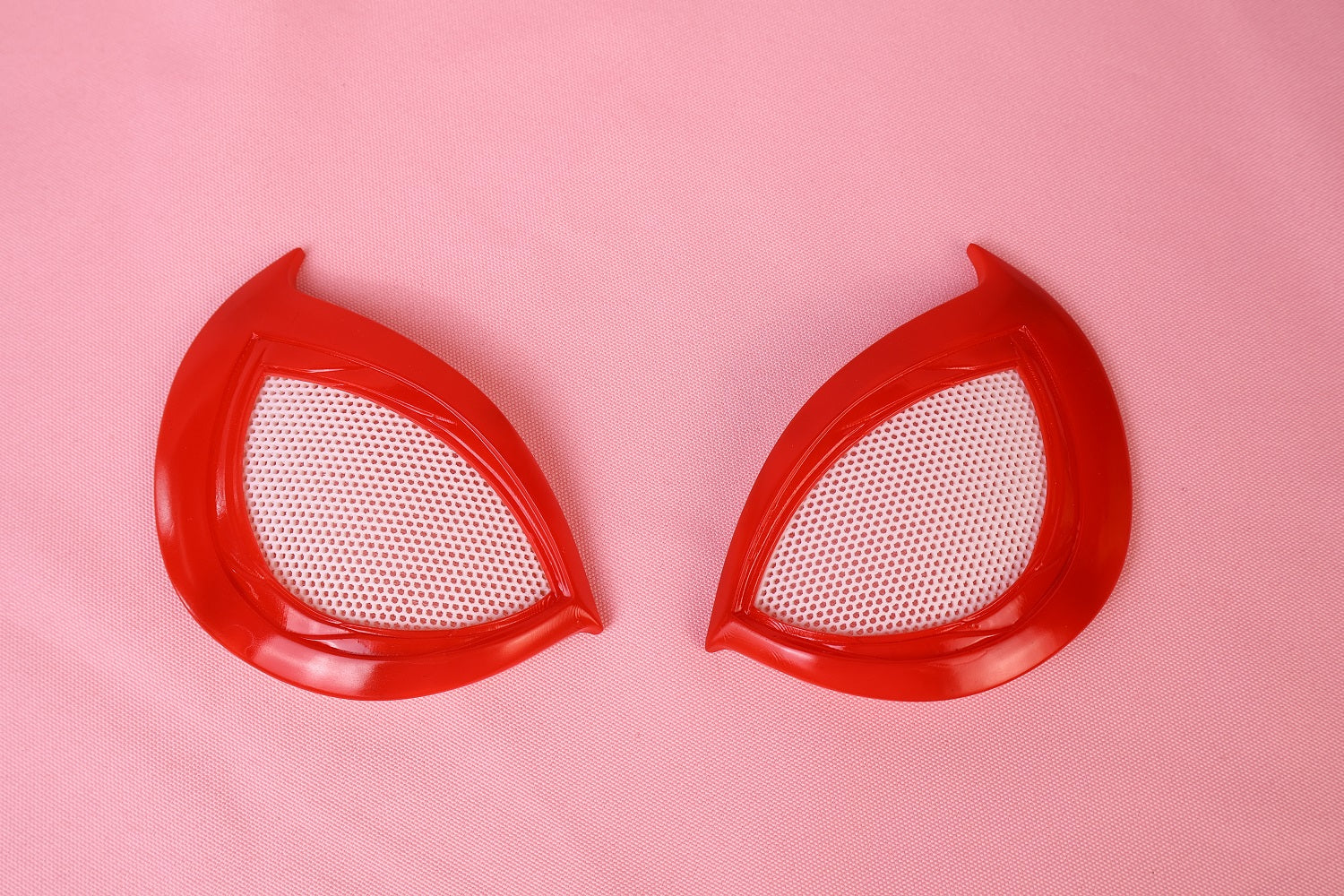 Vibrant Red Lens Spider Mask: PVC Faceshell, Custom Personalized Hood