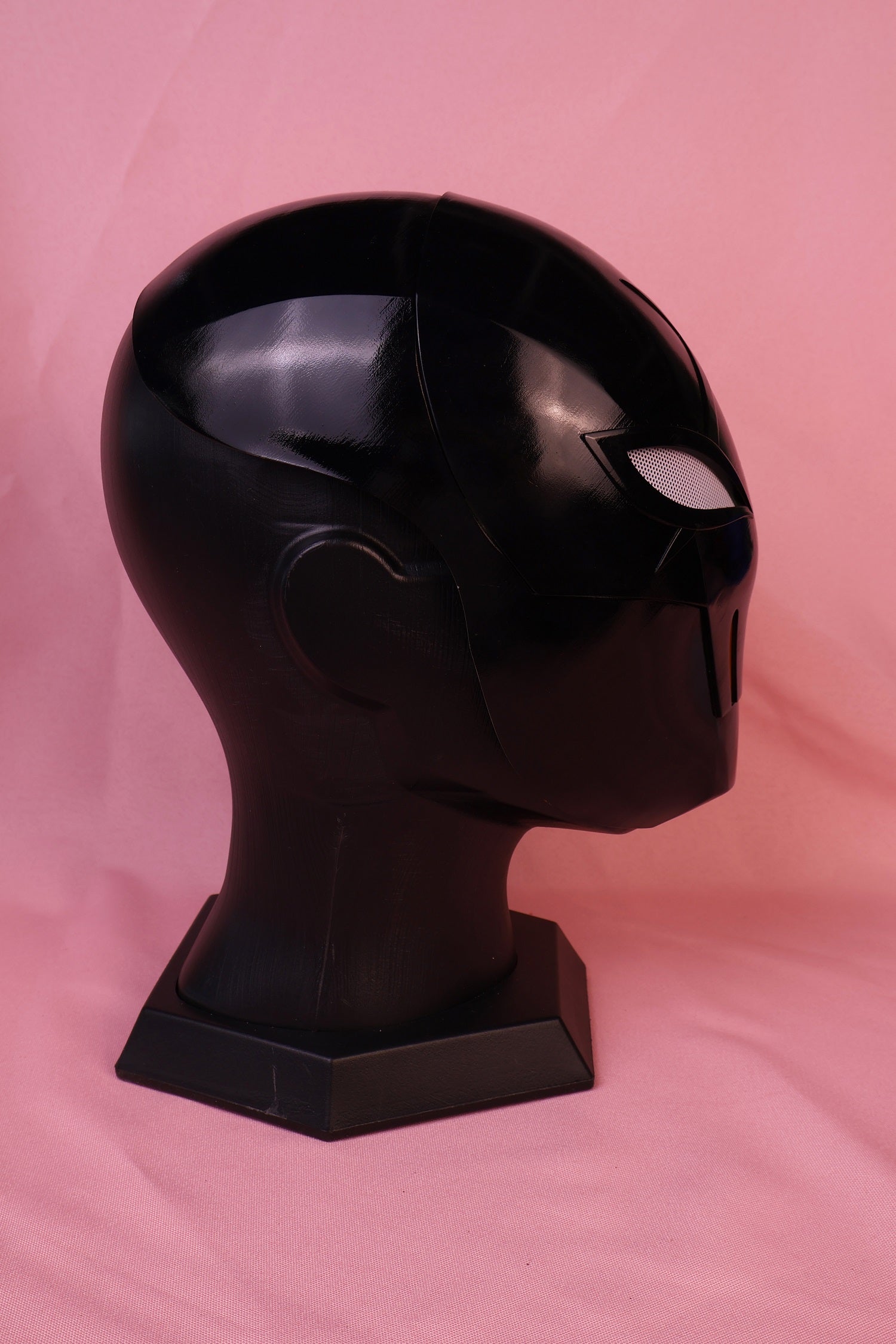Orange Black PVC Shell Mask: Personalized Custom Durable Hero Headwear