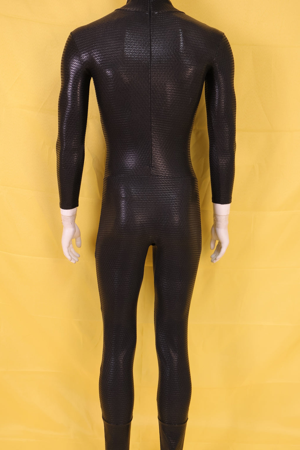 Screen Printed Black Bodysuit - Custom Textured Cosplay Base Layer