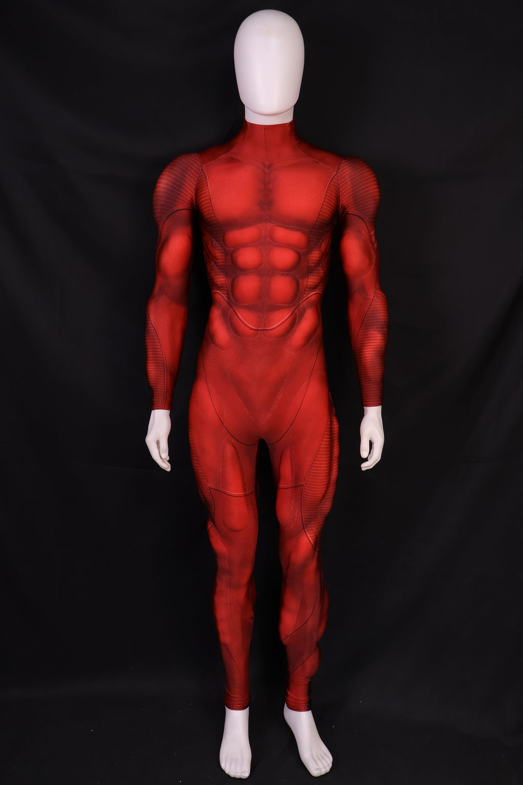 Scarlet Red Muscle Suit - Custom Personalized 3D Lycra Gear