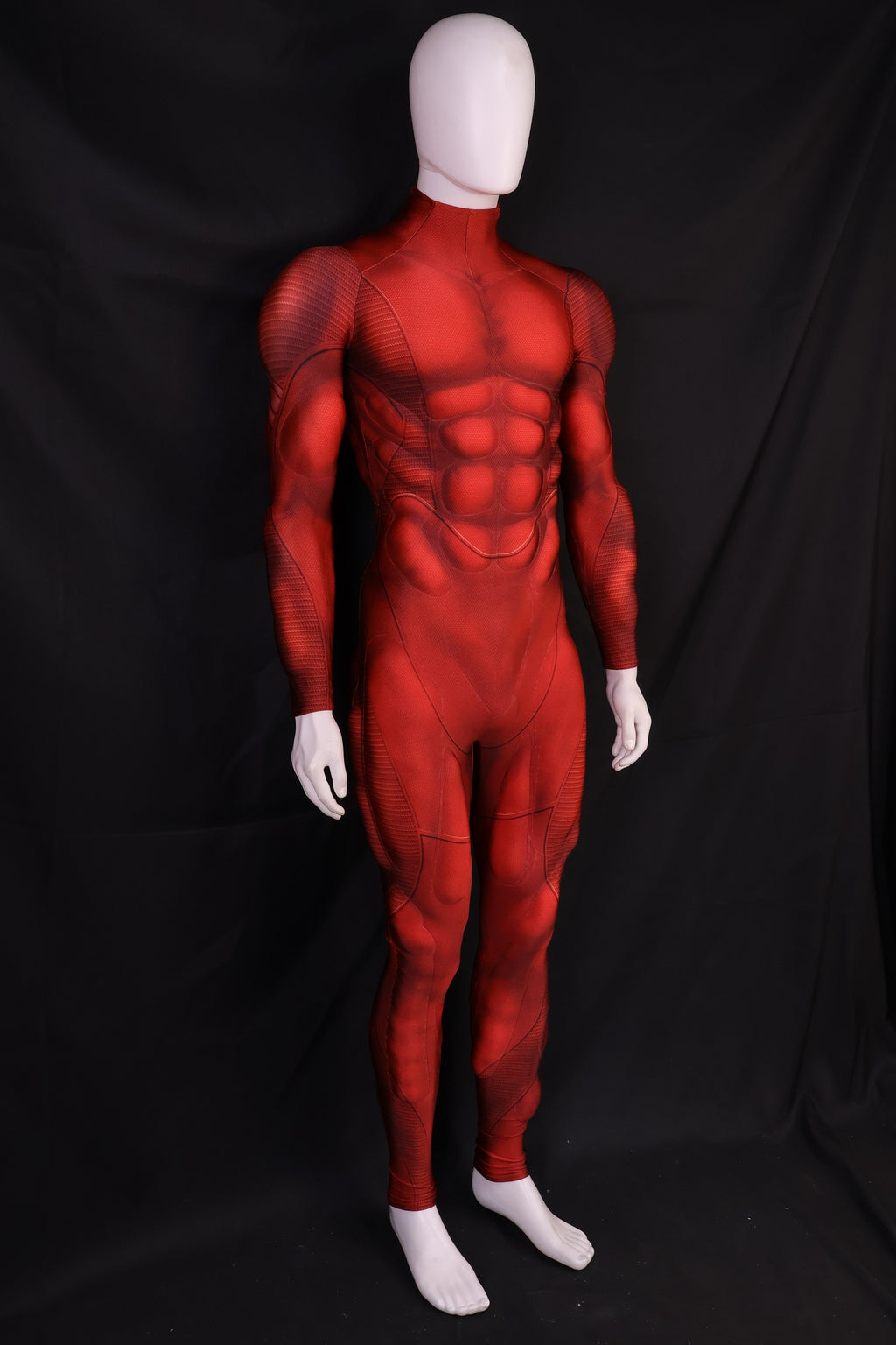 Scarlet Red Muscle Suit - Custom Personalized 3D Lycra Gear