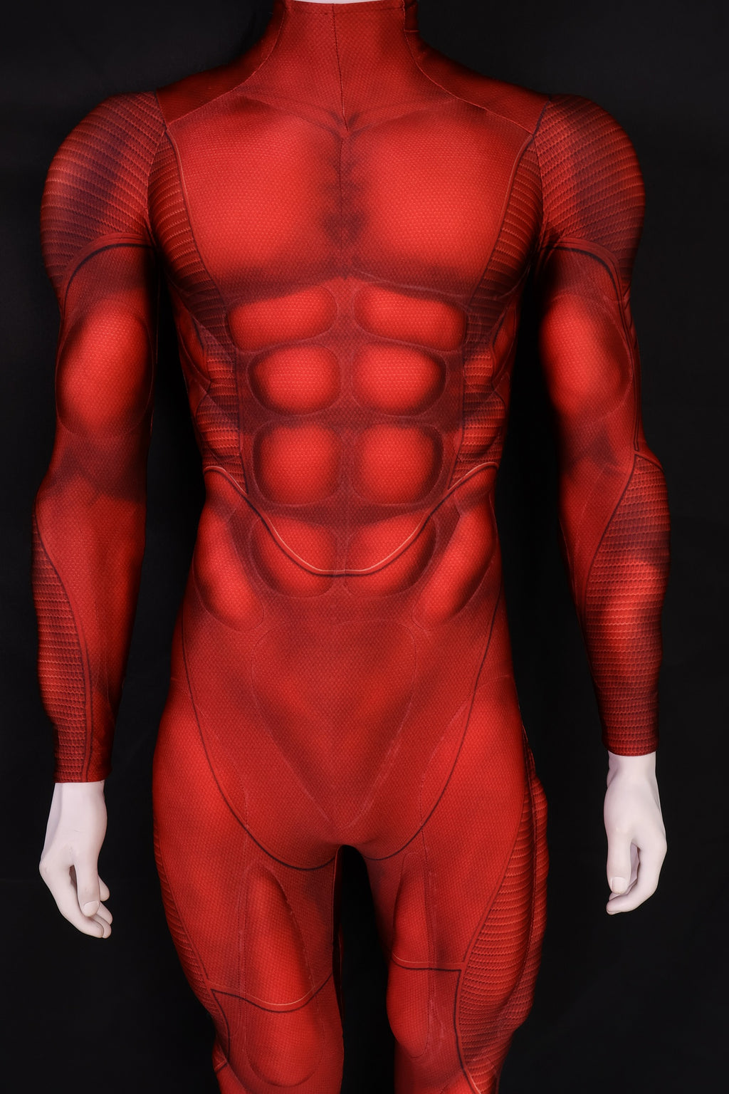 Scarlet Red Muscle Suit - Custom Personalized 3D Lycra Gear