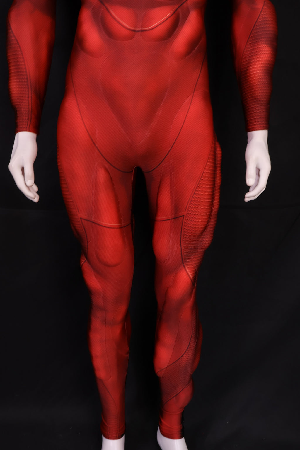 Scarlet Red Muscle Suit - Custom Personalized 3D Lycra Gear