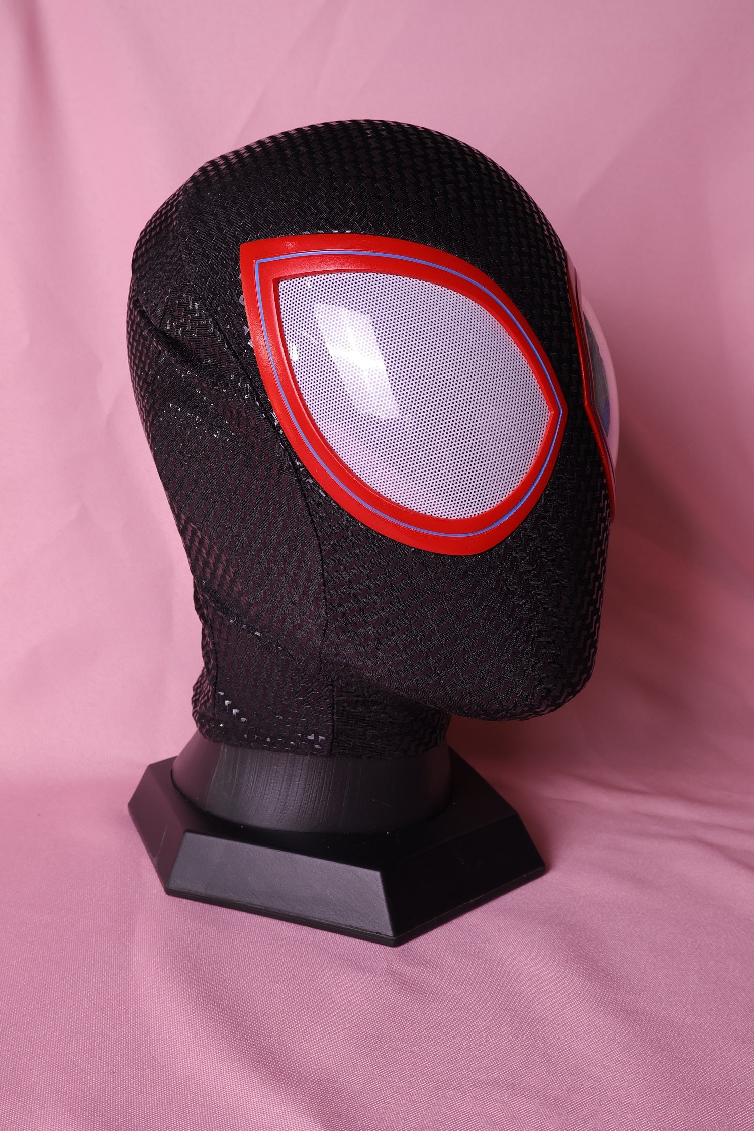 Miles Custom Spider Mask: 3D Silk-Screen Rigid Shell, Personalized