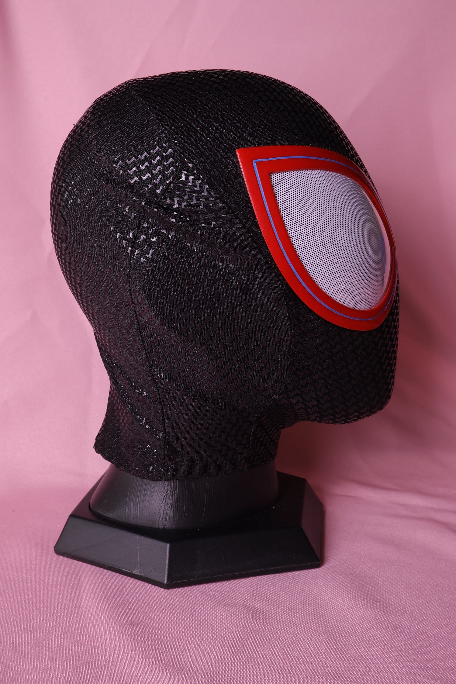 Miles Custom Spider Mask: 3D Silk-Screen Rigid Shell, Personalized