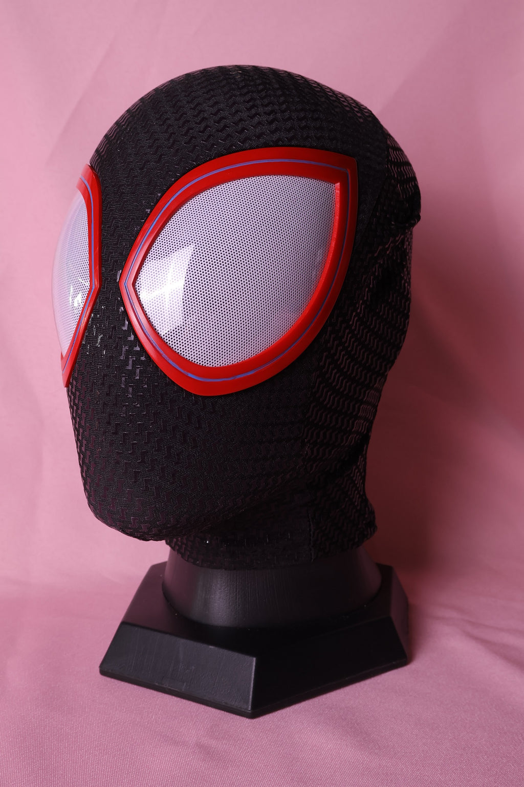 Miles Custom Spider Mask: 3D Silk-Screen Rigid Shell, Personalized
