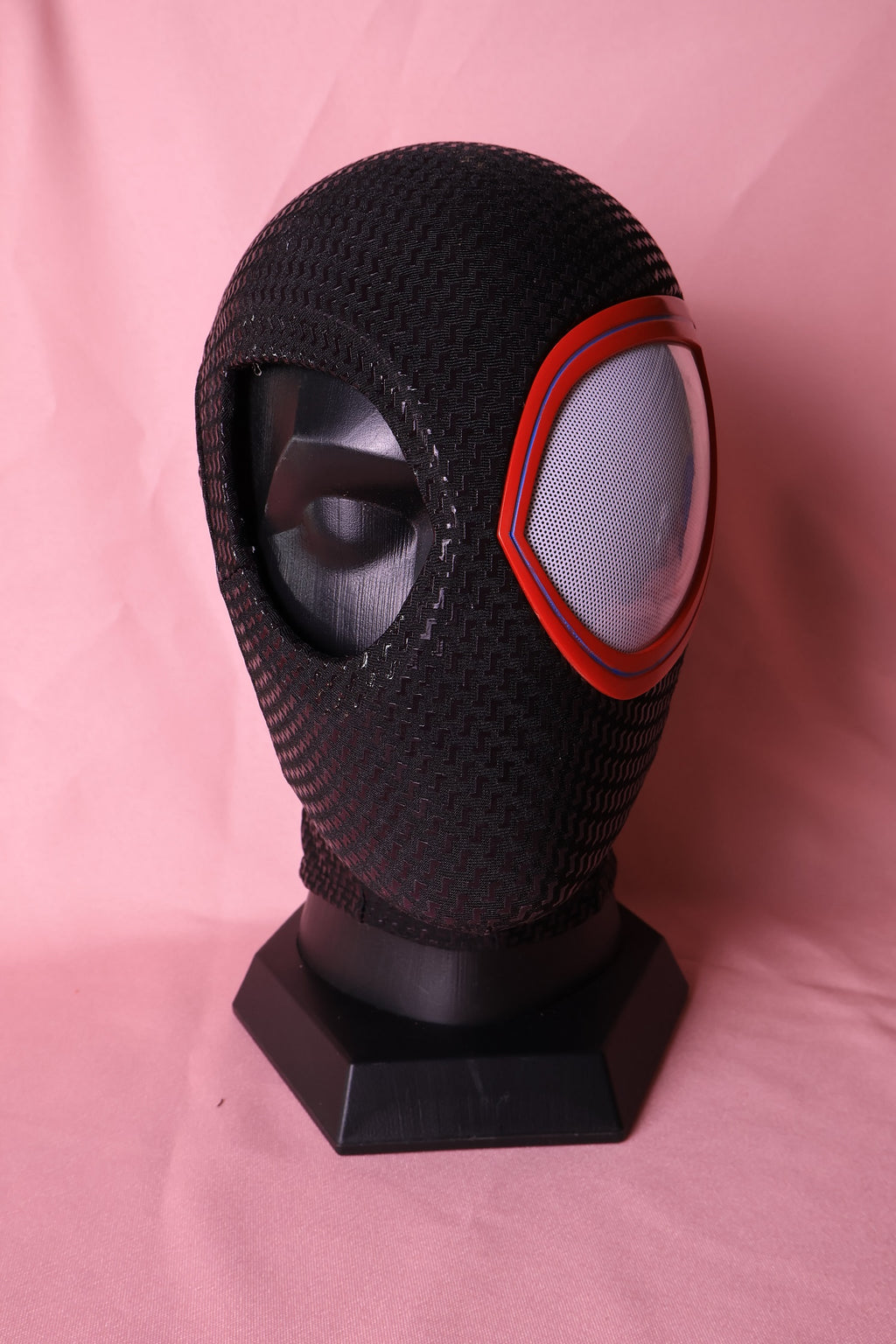Miles Custom Spider Mask: 3D Silk-Screen Rigid Shell, Personalized