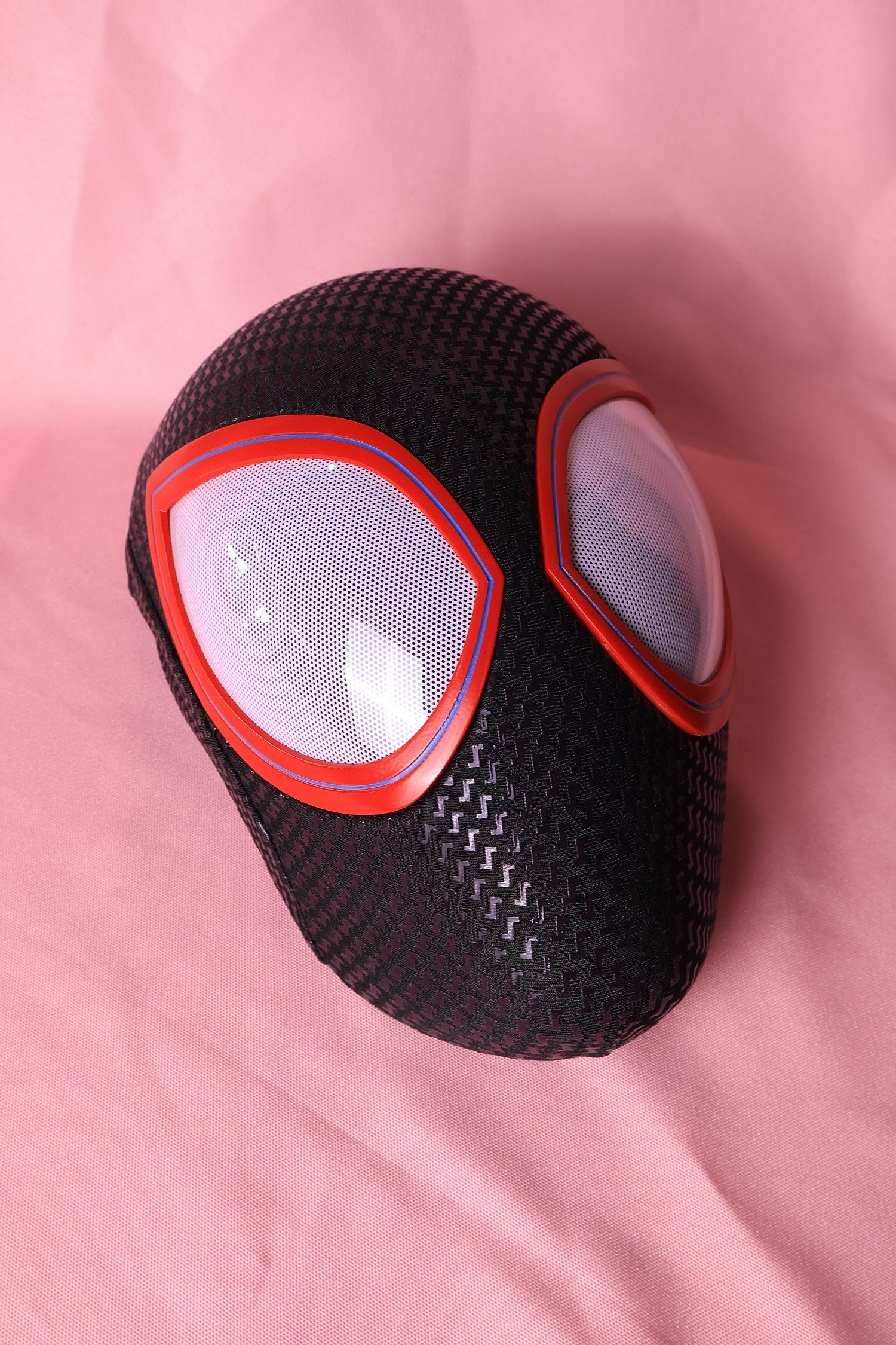 Miles Custom Spider Mask: 3D Silk-Screen Rigid Shell, Personalized