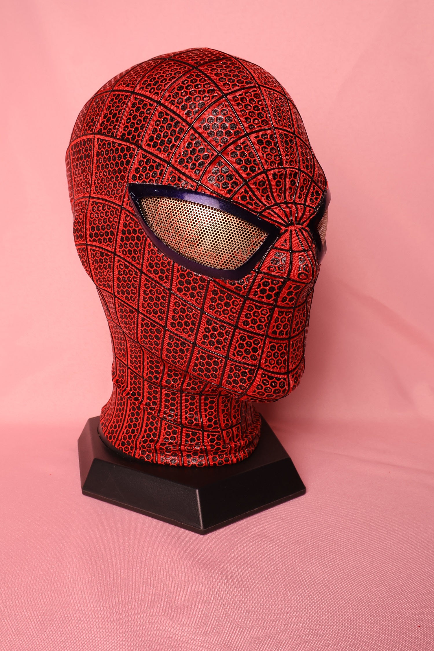 Custom TASM Spider Mask, 3D Textured Personalized Soft Hood with Invisible Zipper