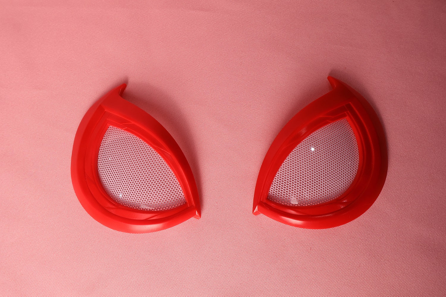 Custom Miles Red Lens Spider Mask: PVC Faceshell, Personalized Hood