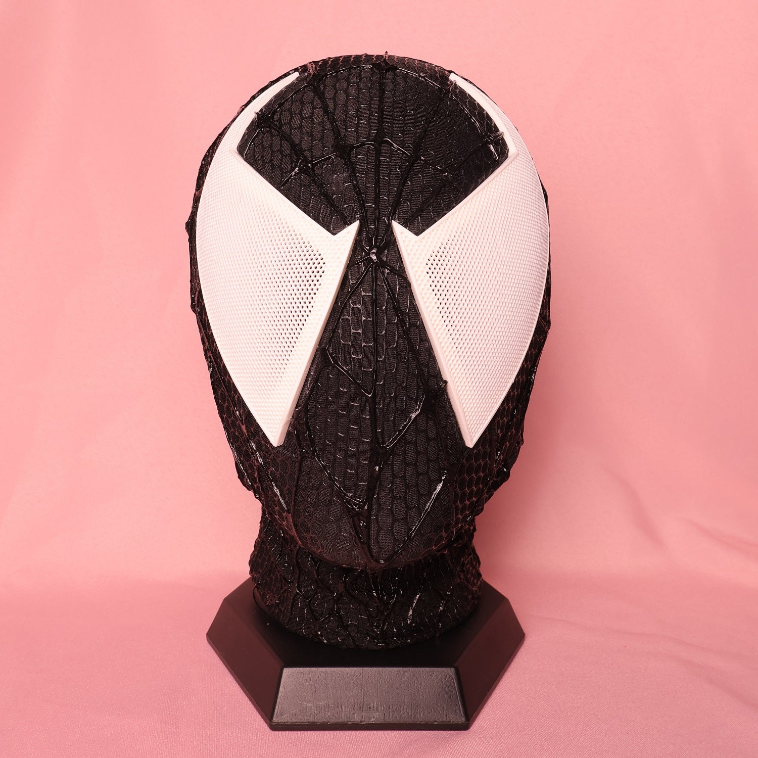 Custom Giant White Lens Spider Gear: PVC Head Armor, Personalized Hood