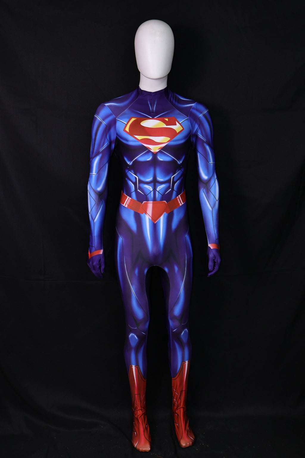 Custom Cosplay Bodysuit for New 52 Superman Men - Personalized Blue Suit