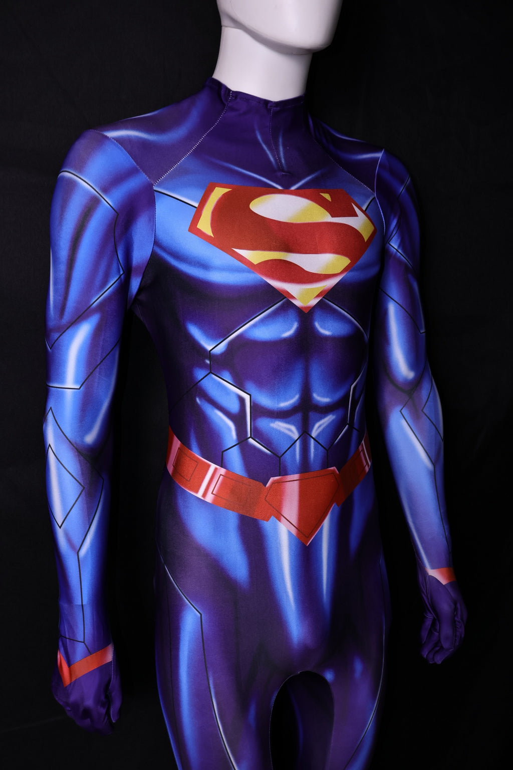 Custom Cosplay Bodysuit for New 52 Superman Men - Personalized Blue Suit