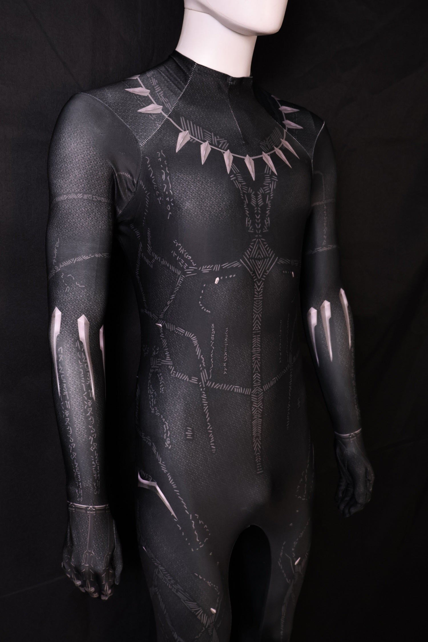 Custom Cosplay Commission Bodysuit for Dark Panther Men - Black Shadow Suit