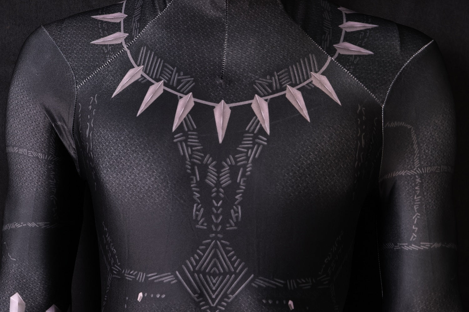 Custom Cosplay Commission Bodysuit for Dark Panther Men - Black Shadow Suit