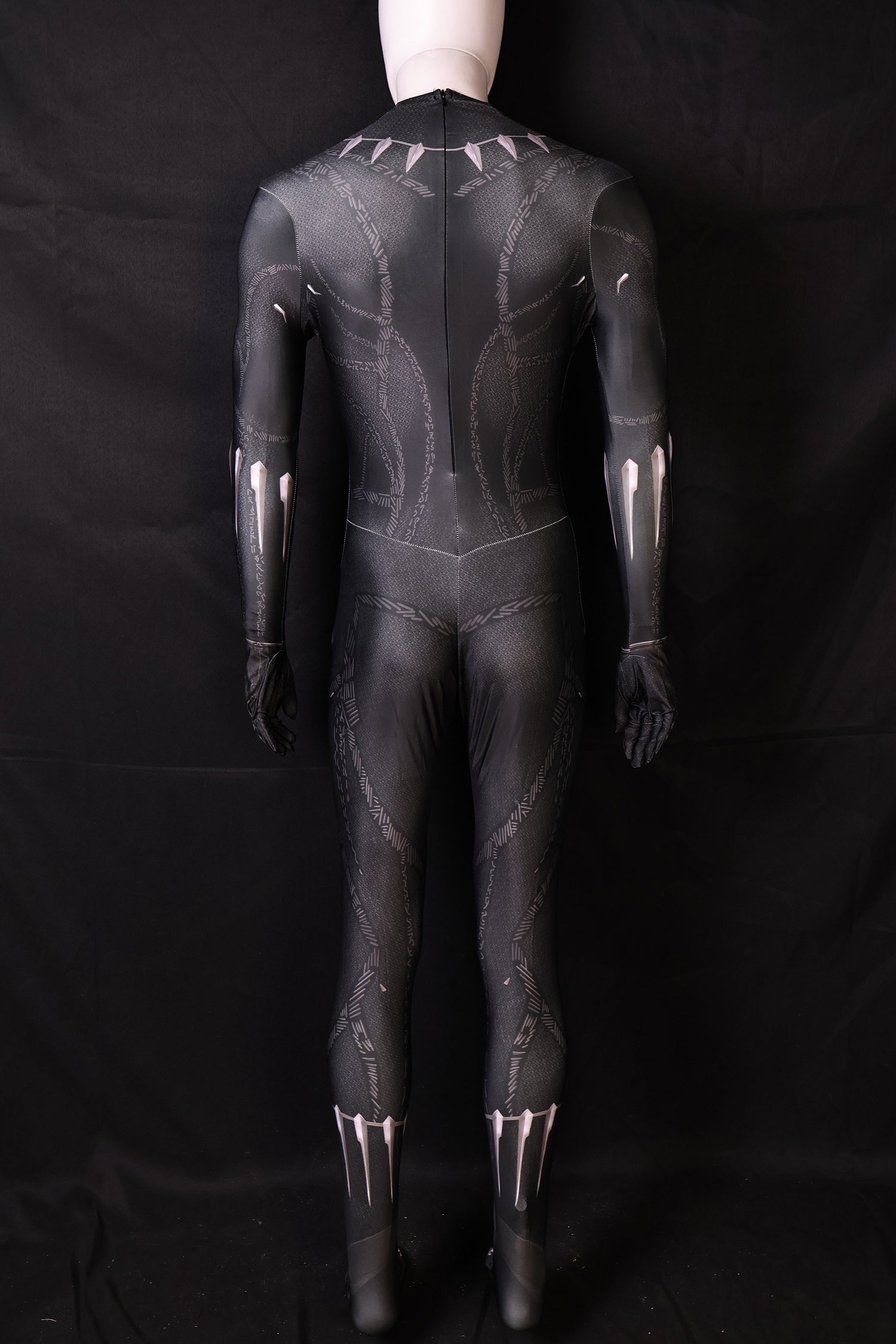 Custom Cosplay Commission Bodysuit for Dark Panther Men - Black Shadow Suit