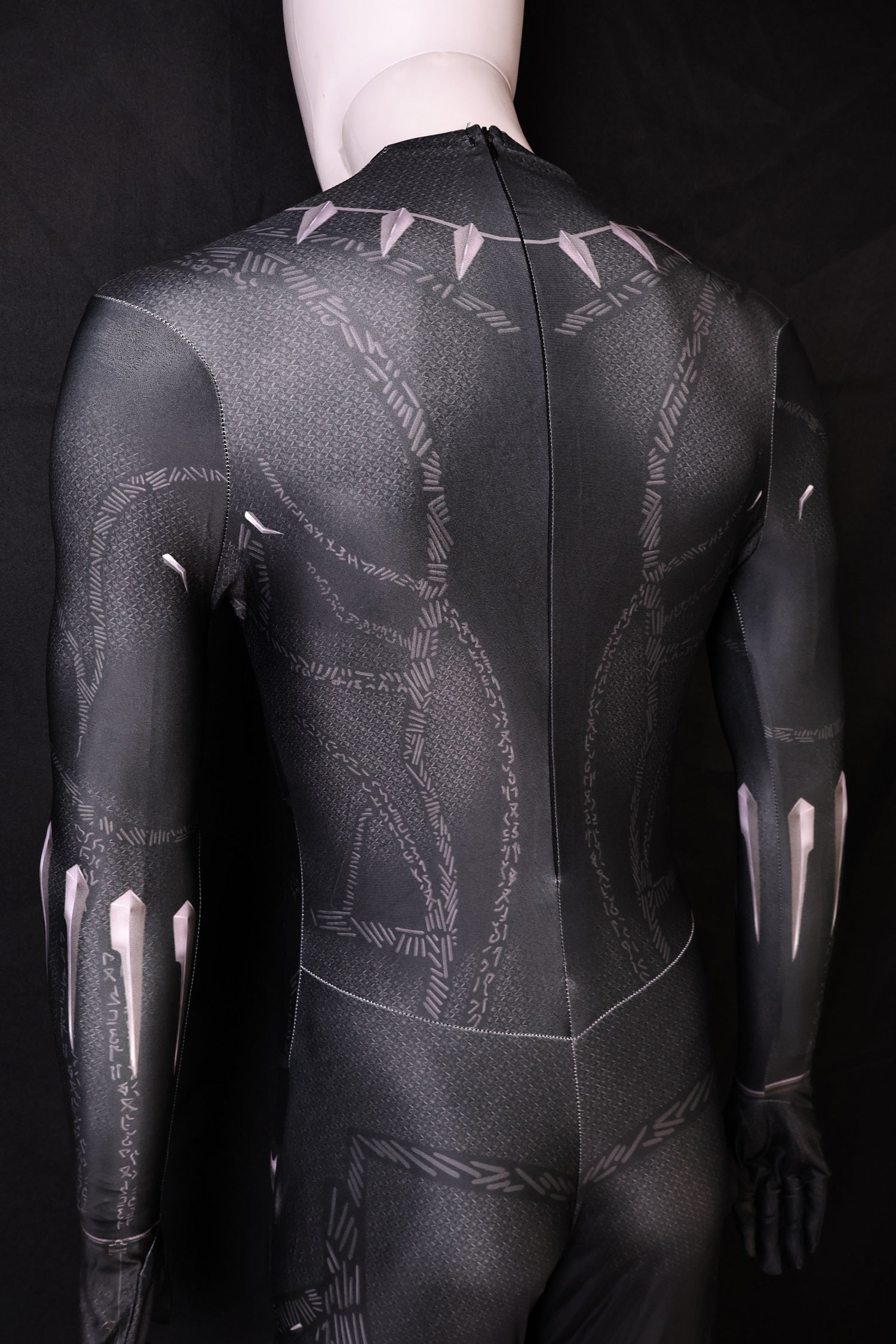 Custom Cosplay Commission Bodysuit for Dark Panther Men - Black Shadow Suit