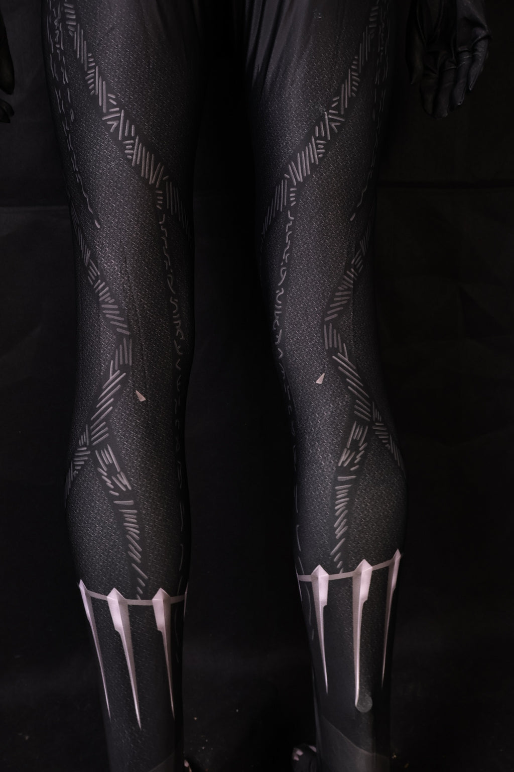 Custom Cosplay Commission Bodysuit for Dark Panther Men - Black Shadow Suit