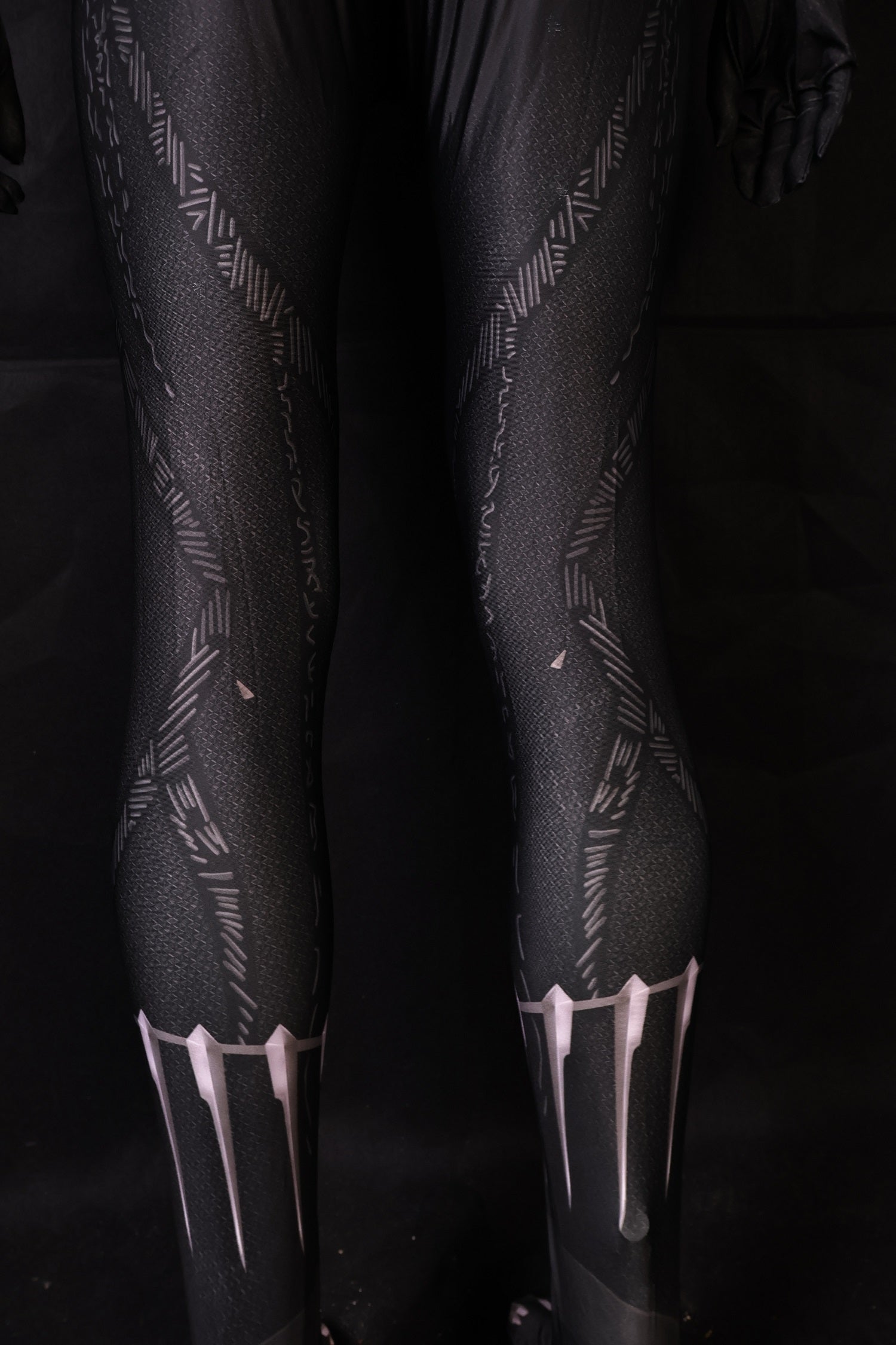 Custom Cosplay Commission Bodysuit for Dark Panther Men - Black Shadow Suit