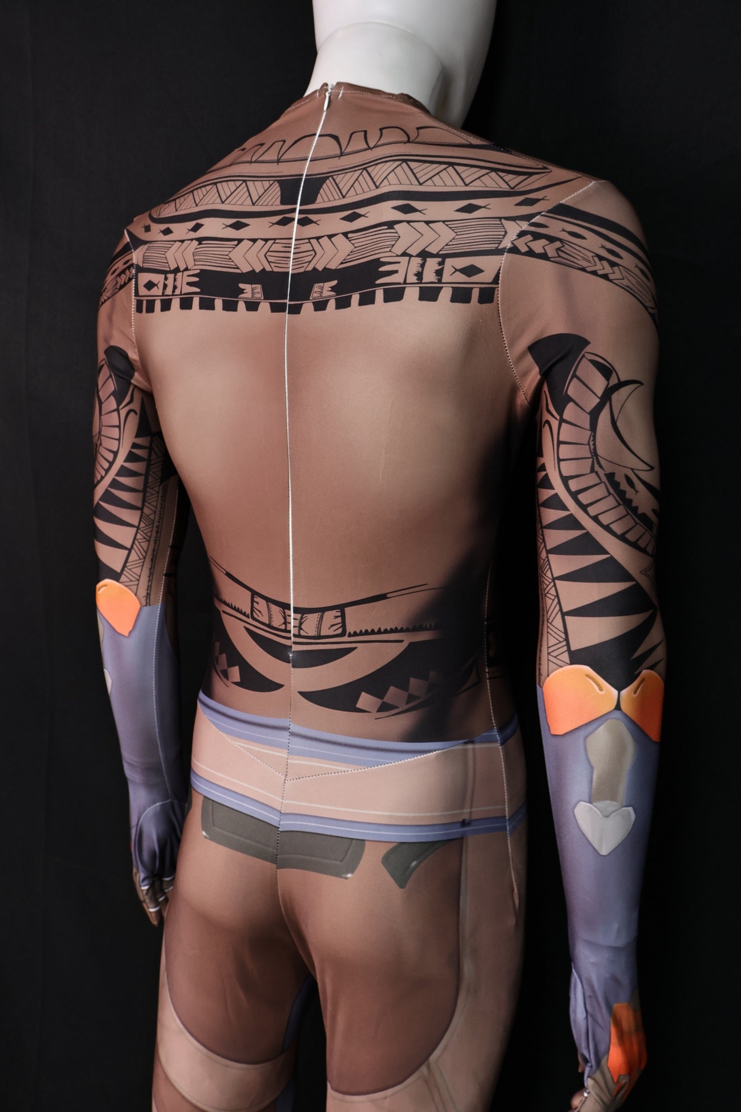 Personalized Cosplay Bodysuit for Mauga Overwatch Men - Custom Tattoo Suit