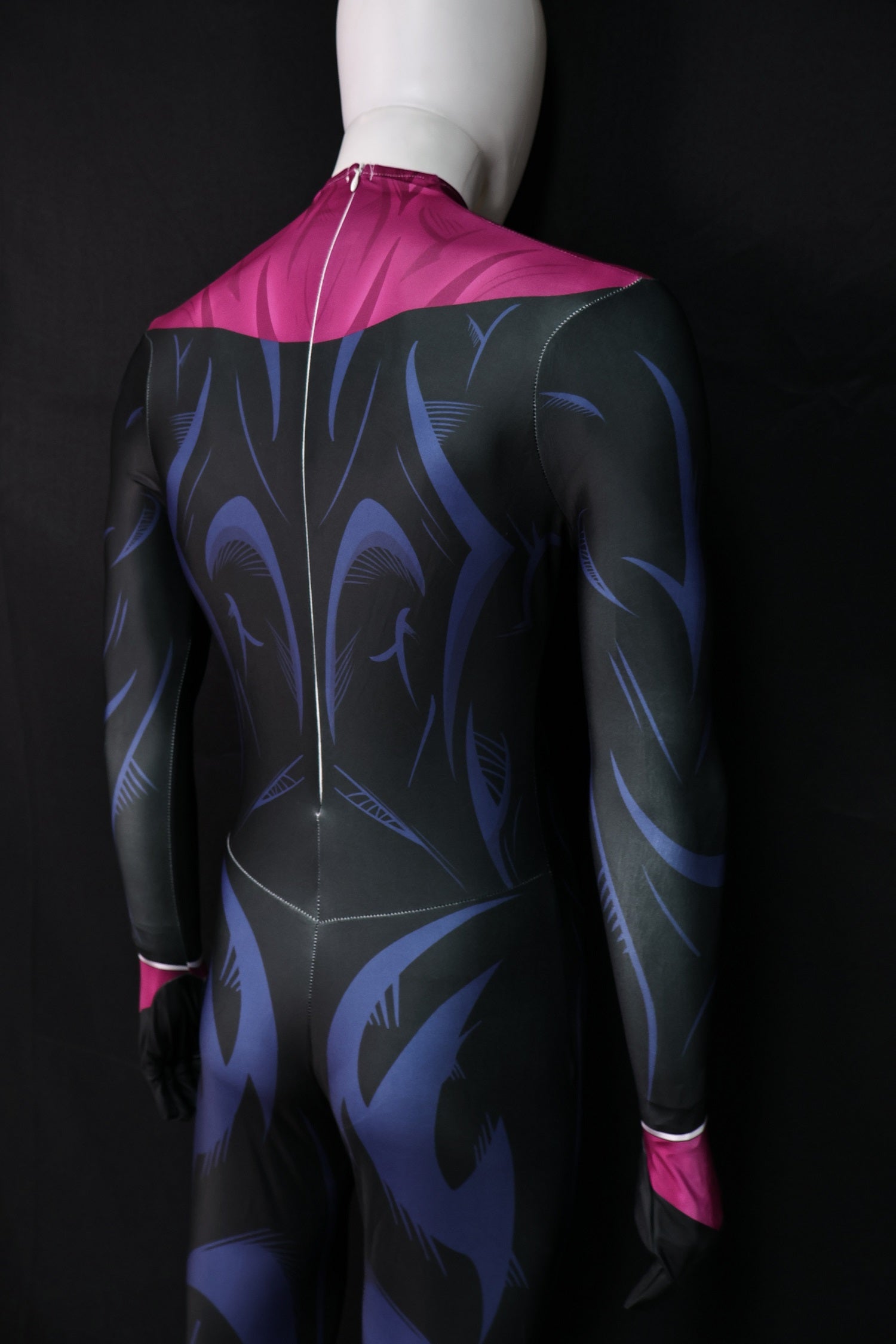 Custom Cosplay Bodysuit for Cyber Sentinel Men - Personalized Pink Suit