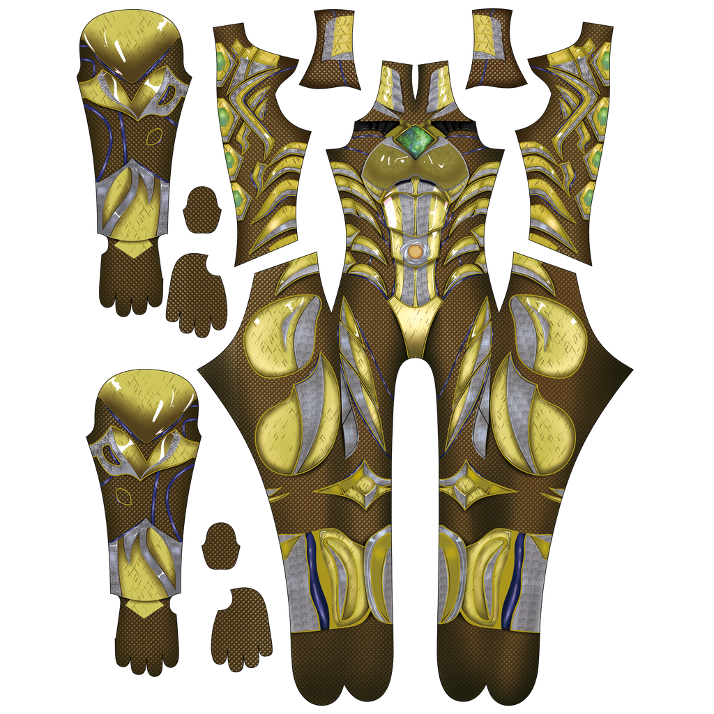 Commissioned Cosplay Bodysuit for Power Rangers 2017 YELLOW ARMORED Men - Unique Gear