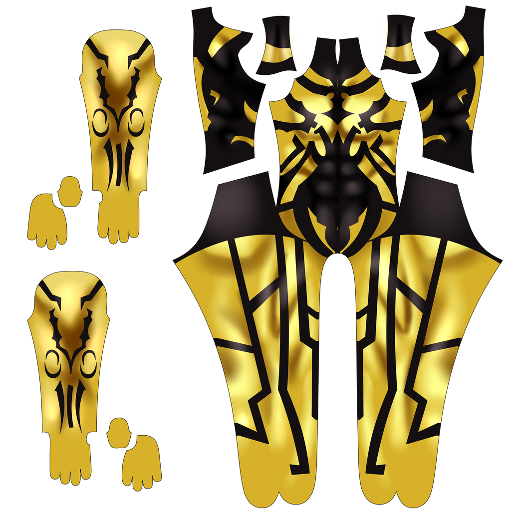 Custom Cosplay Bodysuit for Savage Warrior Men - Personalized Yellow Outfit