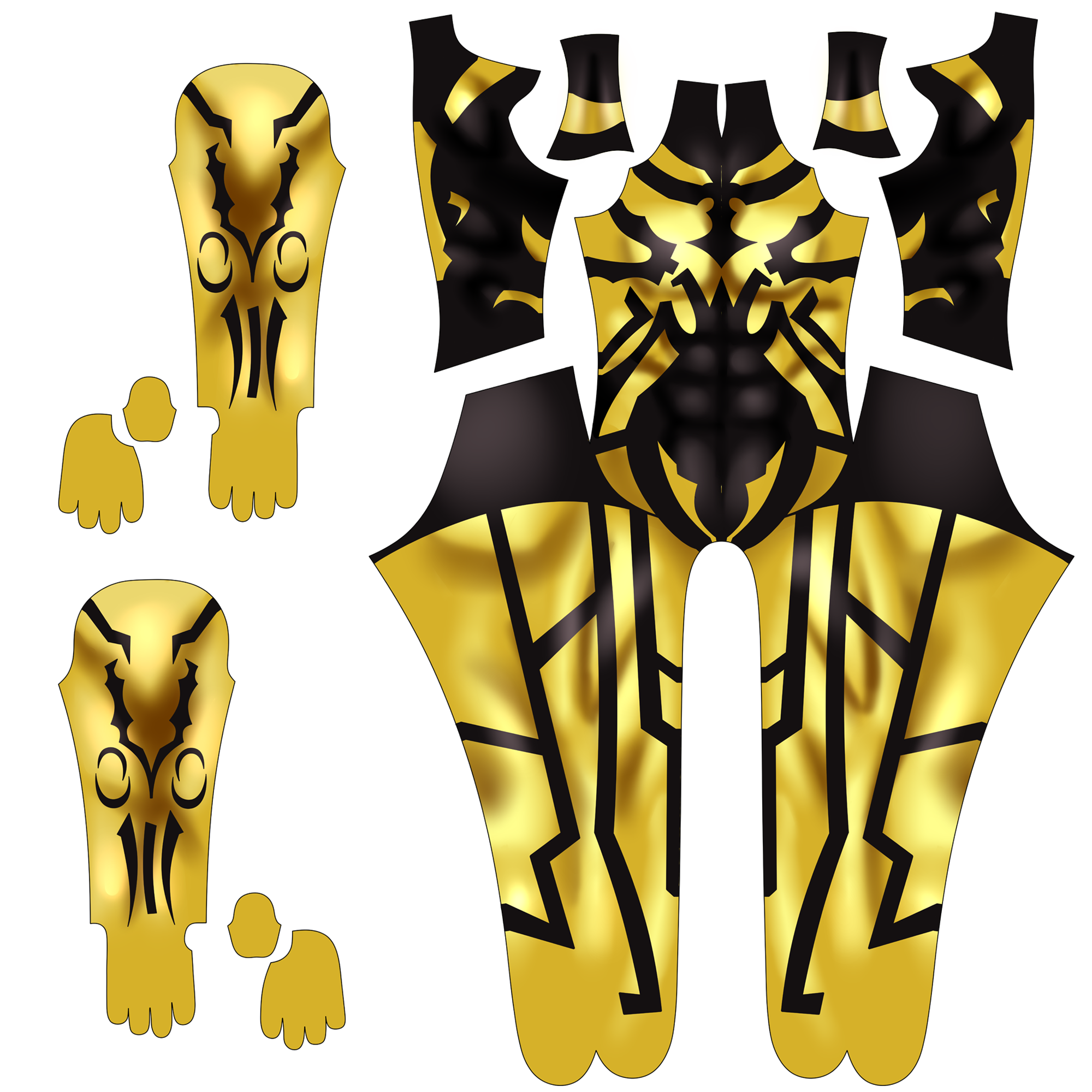 Custom Cosplay Bodysuit for Savage Warrior Men - Personalized Yellow Outfit