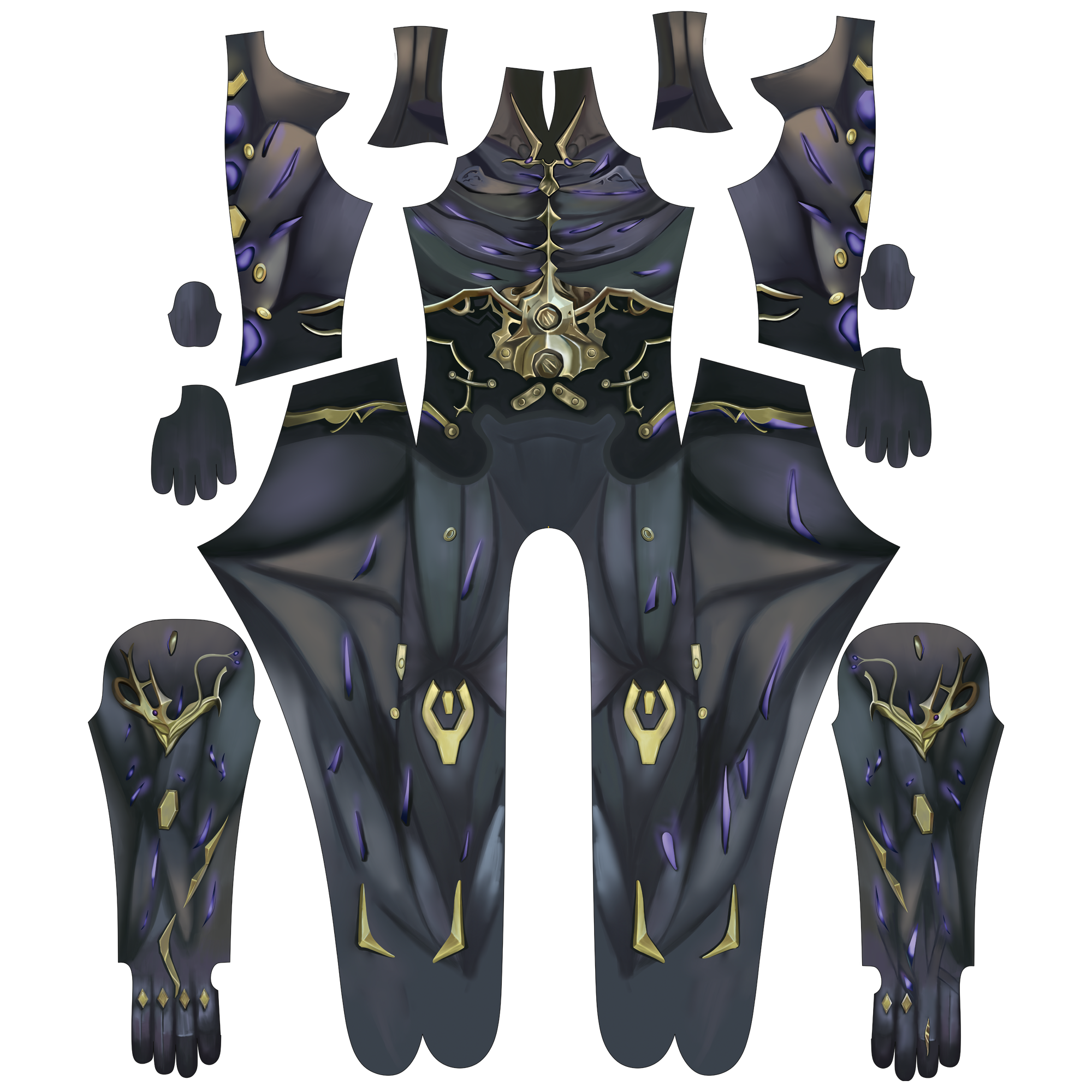 Custom Cosplay Commission Bodysuit for Cyborg Inventor Men - Purple Suit