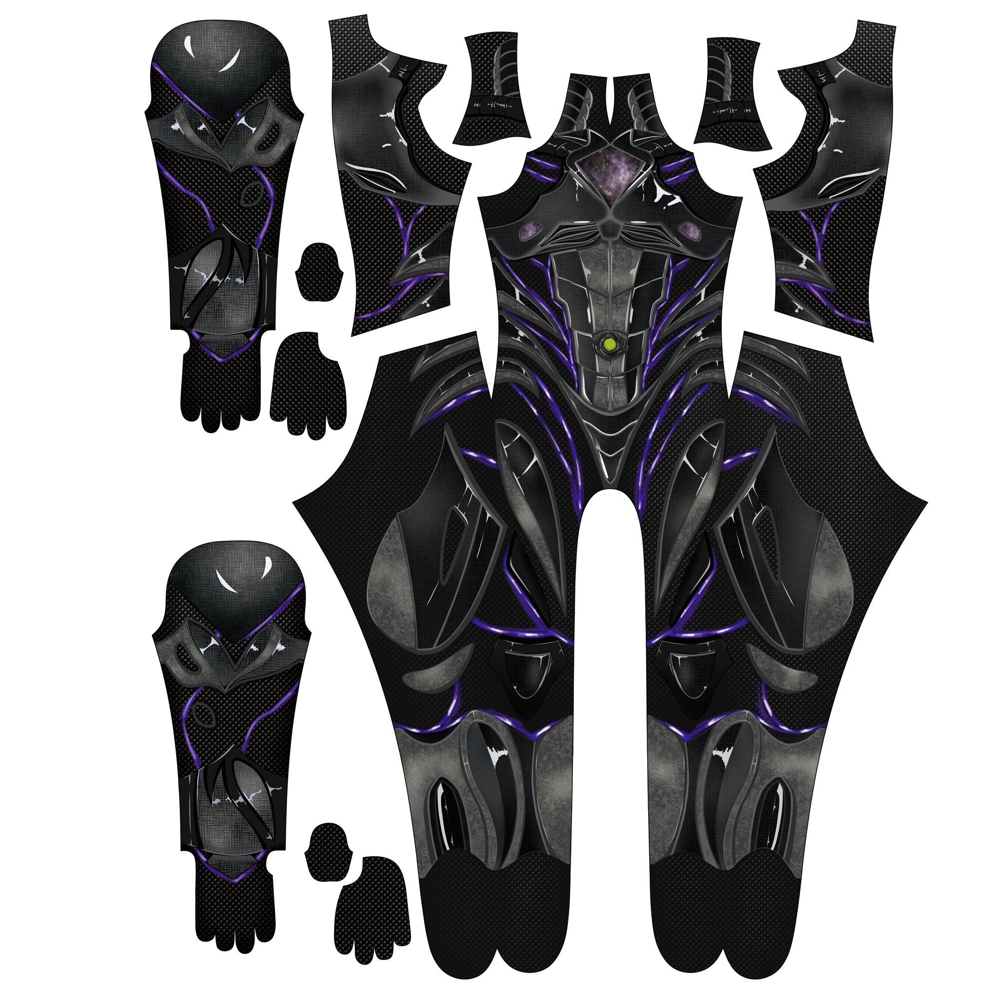 Personalized Outfit for Power Rangers 2017 BLACK FEMALE ARMORED Men -Suit