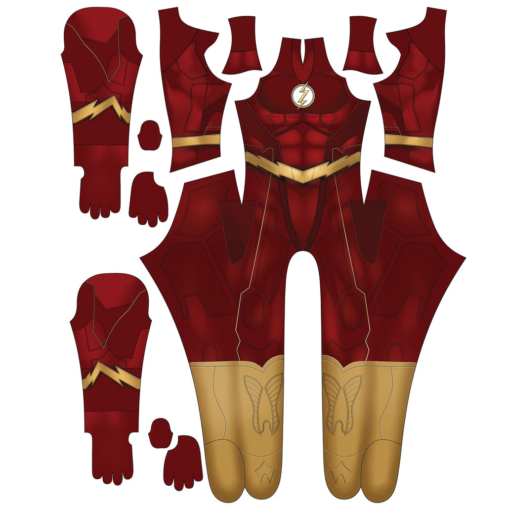 The Flash Cosplay Costume - Custom-Sized Men Jumpsuit
