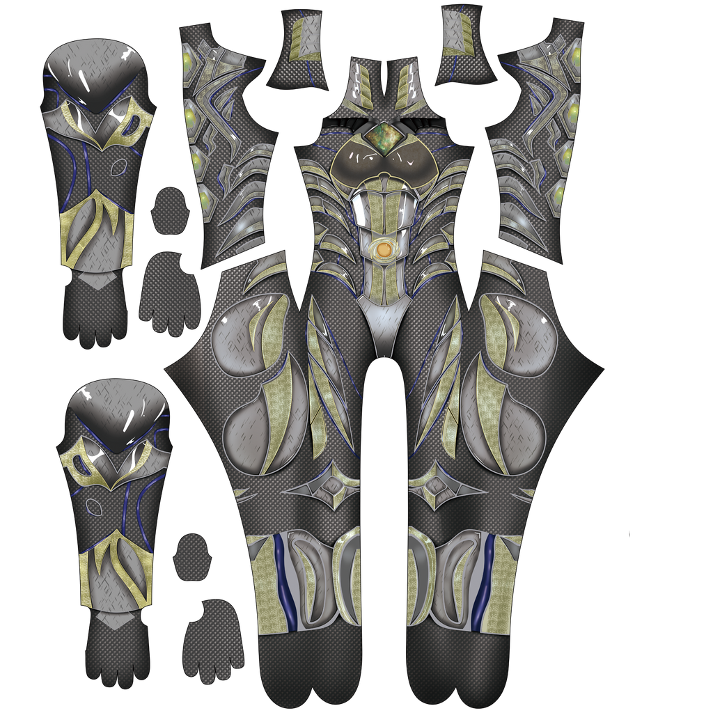 Customized Cosplay Outfit for Power Rangers 2017 WHITE ARMORED - Custom Bodysuit
