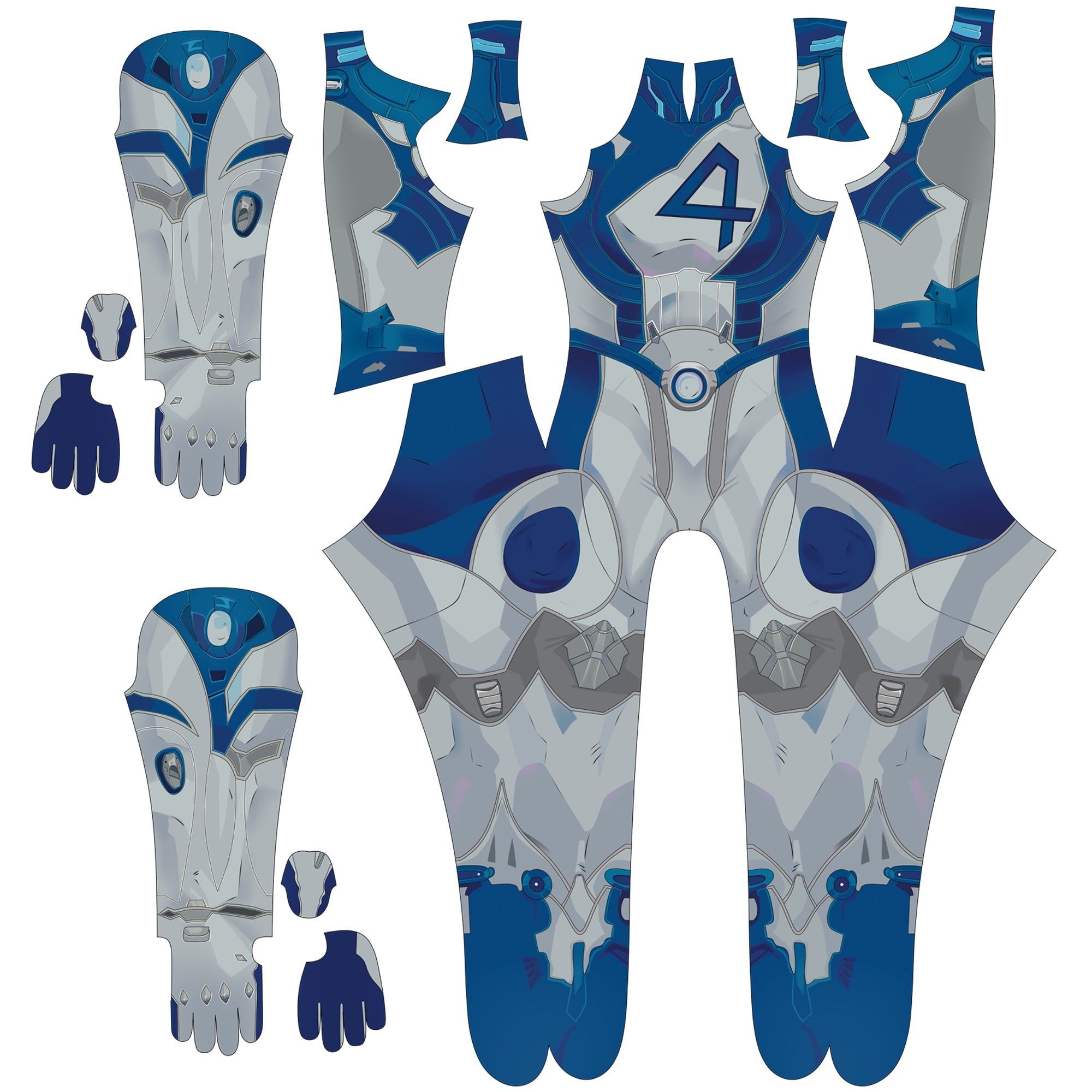 Marvel Rivals Invisible Woman Custom Jumpsuit Women