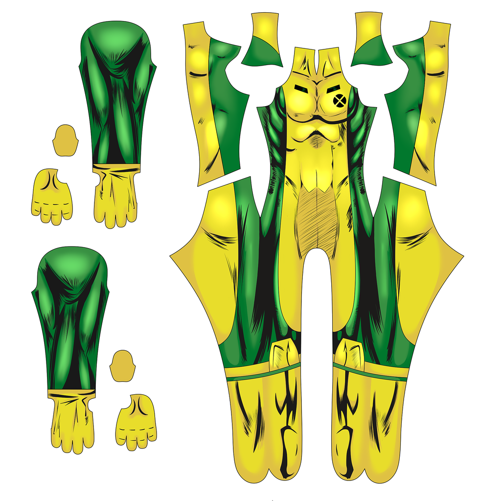 Commissioned Custom X-Men Rogue Suit Jumpsuit Women