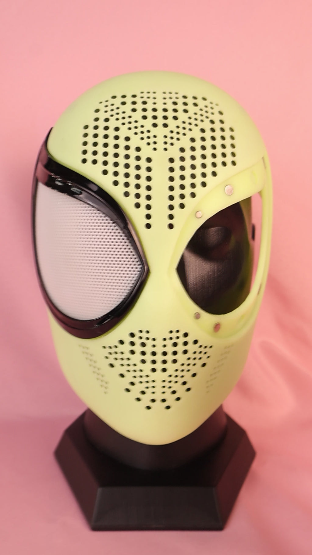 Custom Bold Tear-Drop Lens Spider Hood: PVC Faceshell, Personalized