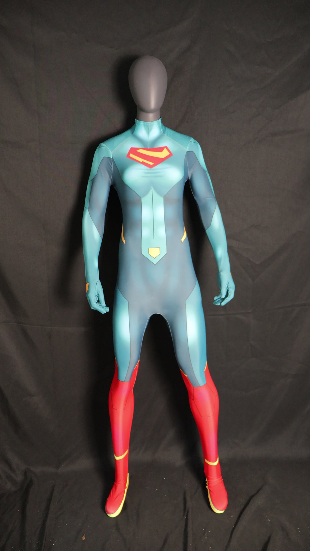 Custom size personalized female supergirl bodysuit