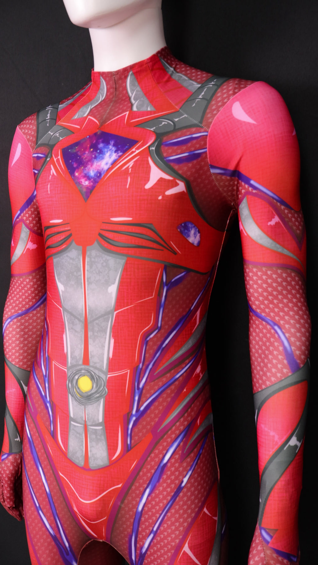 Commissioned Cosplay Bodysuit for Power Rangers 2017 Red Men