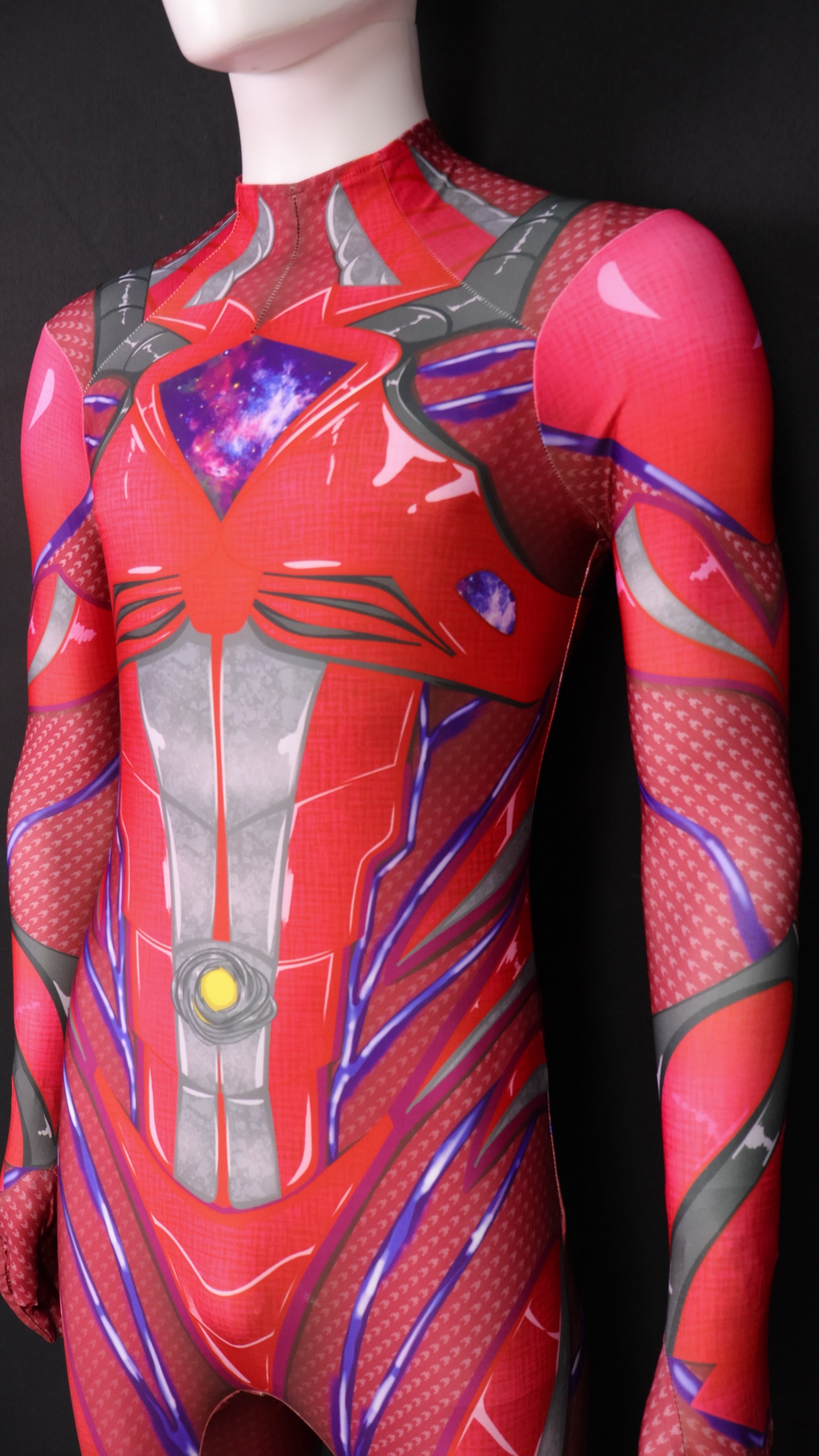 Commissioned Cosplay Bodysuit for Power Rangers 2017 Red Men