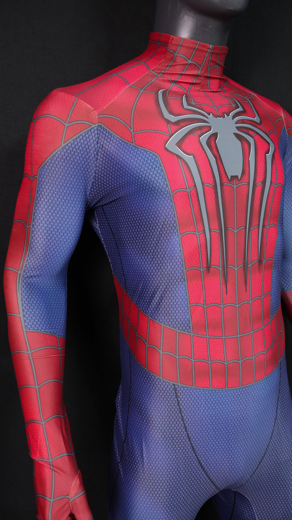 Custom Cosplay Commission Bodysuit for Amazing Arachnid Men - Red Blue Suit