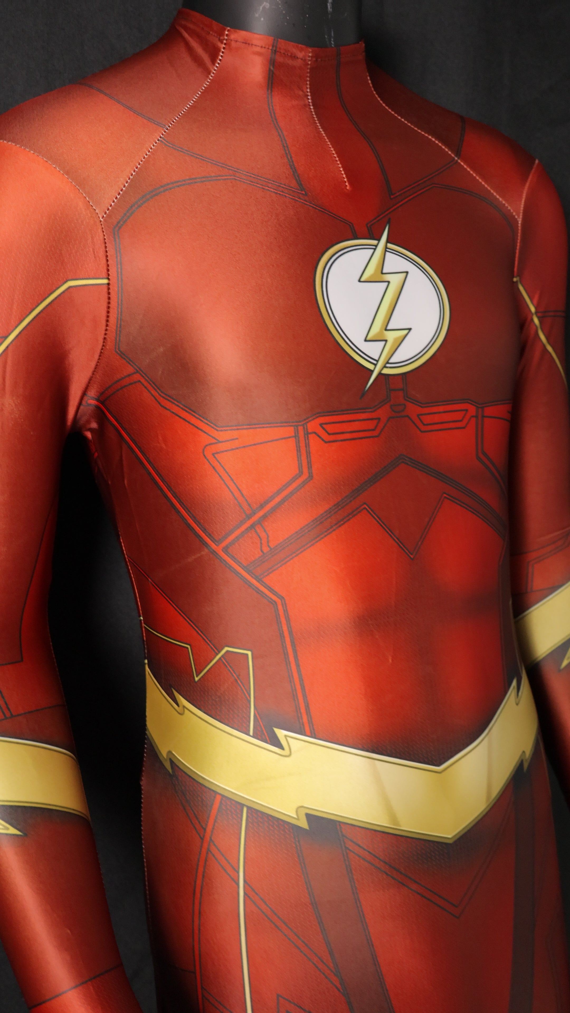 The Flash Cosplay Costume - Custom-Sized Men Jumpsuit